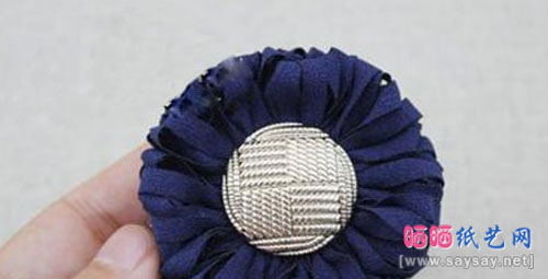 漂亮发饰DIY 精致太阳花发圈手工制作图文教程