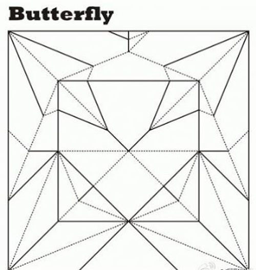 蝴蝶折纸大全之HTQ蝴蝶的折法图文教程