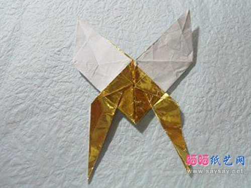 蝴蝶折纸大全之HTQ蝴蝶的折法图文教程