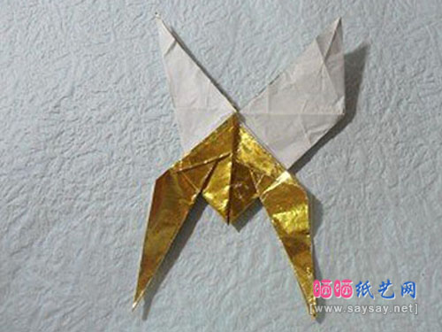 蝴蝶折纸大全之HTQ蝴蝶的折法图文教程