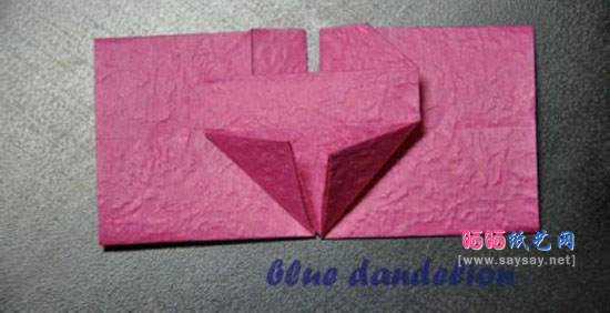 纸币折纸系列教程之蝴蝶爱心手工折纸图片教程