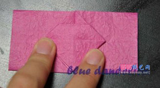 纸币折纸系列教程之蝴蝶爱心手工折纸图片教程