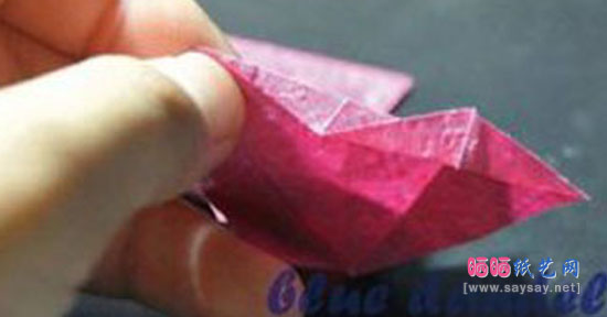 纸币折纸系列教程之蝴蝶爱心手工折纸图片教程