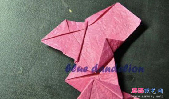 纸币折纸系列教程之蝴蝶爱心手工折纸图片教程