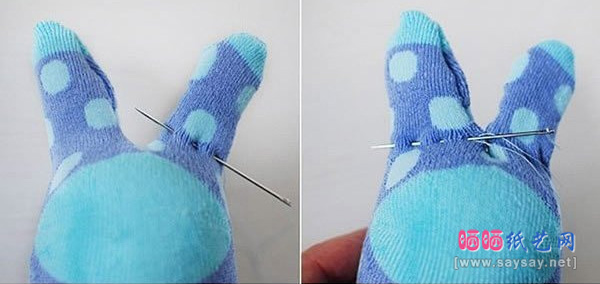 简单几步制作可爱小老鼠袜子娃娃的方法教程
