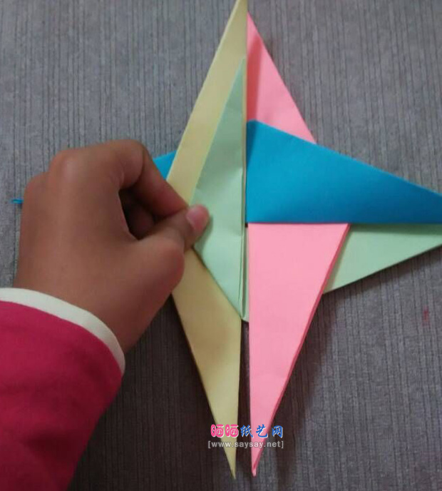 螺旋镖手工折纸图文教程