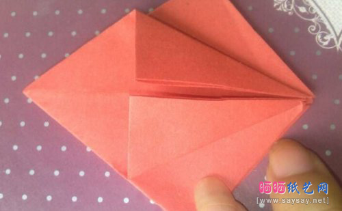 精致的五角海星手工折纸实拍教程