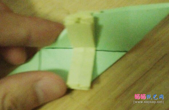 美爆了的五角星花球组合折纸实拍教程 第35步