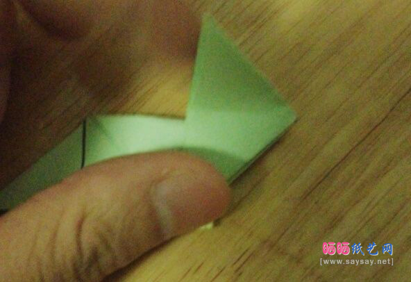 美爆了的五角星花球组合折纸实拍教程 第38步