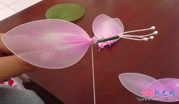  丝网花制作教程基础篇：倒扎法制作方法（以郁金香为例）