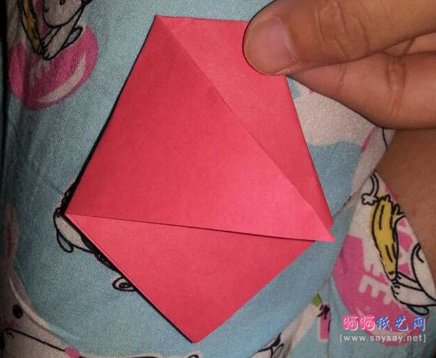 美味的薯条手工折纸图片教程 第6步