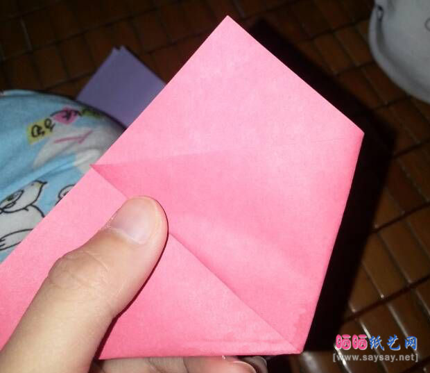 美味的薯条手工折纸图片教程 第7步