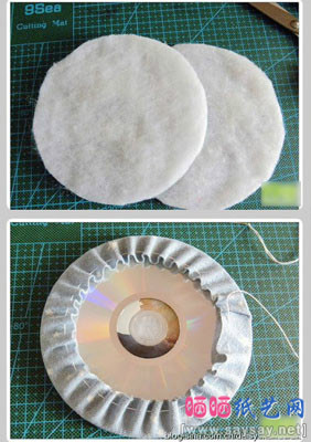 用废弃的光盘制作漂亮的杯垫方法教程