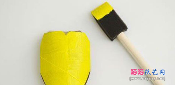 假期儿童手工：卷纸芯筒旧物改造DIY忍者神龟手指木偶玩具的手工制作教程