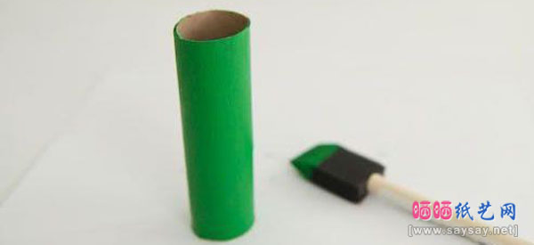 假期儿童手工：卷纸芯筒旧物改造DIY忍者神龟手指木偶玩具的手工制作教程