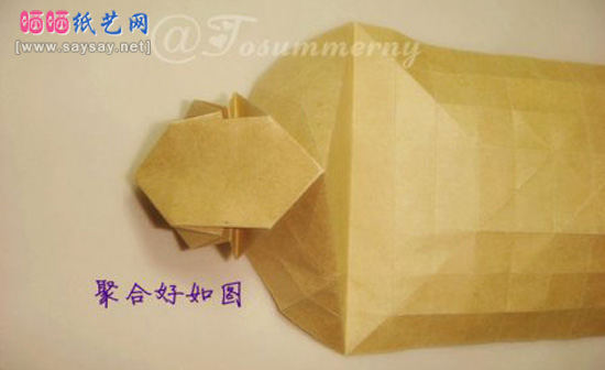 萌萌的孙吾空手工折纸实拍教程