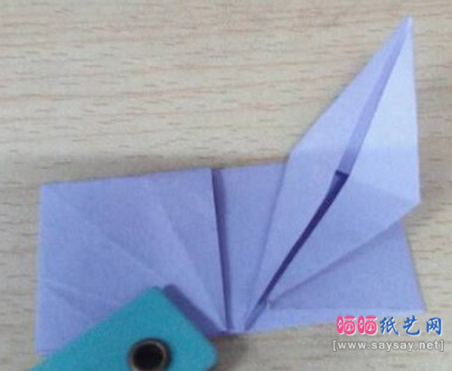 折纸千纸鹤步骤图解-超美的恩爱千纸鹤