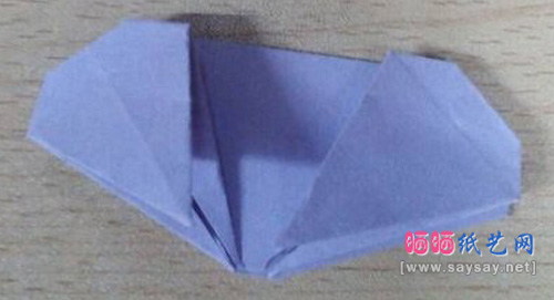 折纸千纸鹤步骤图解-超美的恩爱千纸鹤