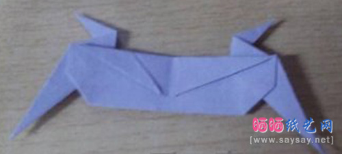 折纸千纸鹤步骤图解-超美的恩爱千纸鹤