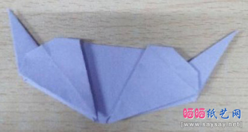 折纸千纸鹤步骤图解-超美的恩爱千纸鹤