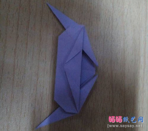 折纸千纸鹤步骤图解-超美的恩爱千纸鹤