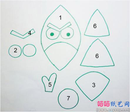 可爱的愤怒的小鸟手工布艺玩偶制作方法教程