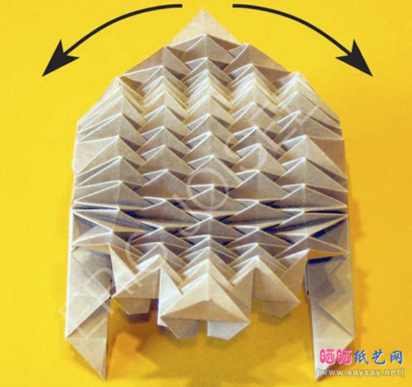 可爱的刺猬手工折纸实拍图文教程