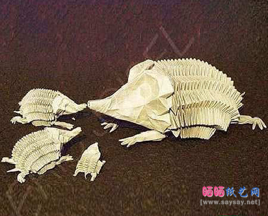 可爱的刺猬手工折纸实拍图文教程