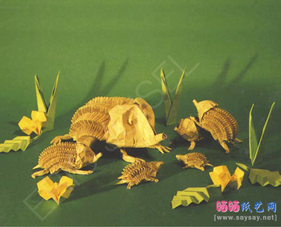 可爱的刺猬手工折纸实拍图文教程