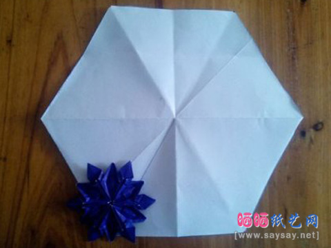 清凉的3D立体雪花手工折纸大全实拍教程