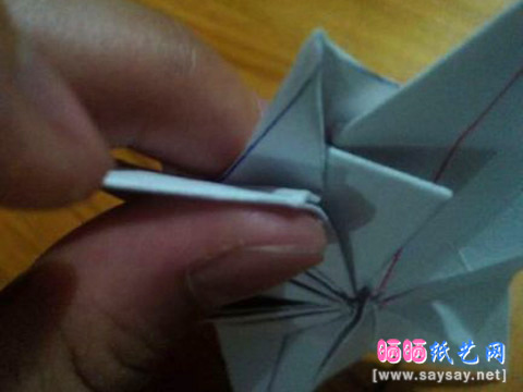 清凉的3D立体雪花手工折纸大全实拍教程