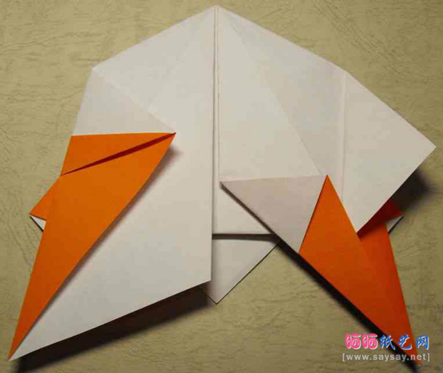 奥运组合折纸教程之福娃的折法