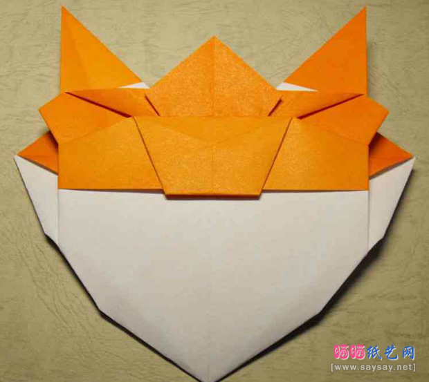 奥运组合折纸教程之福娃的折法