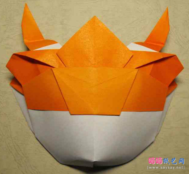 奥运组合折纸教程之福娃的折法