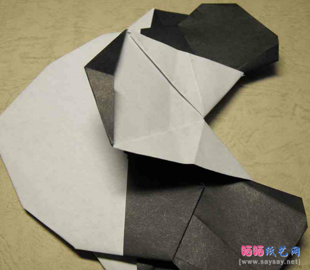 奥运组合折纸教程之福娃的折法