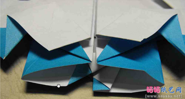 奥运组合折纸教程之福娃的折法