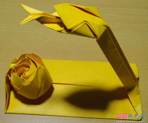 蛇恋花蛇年红包手工折纸实拍教程