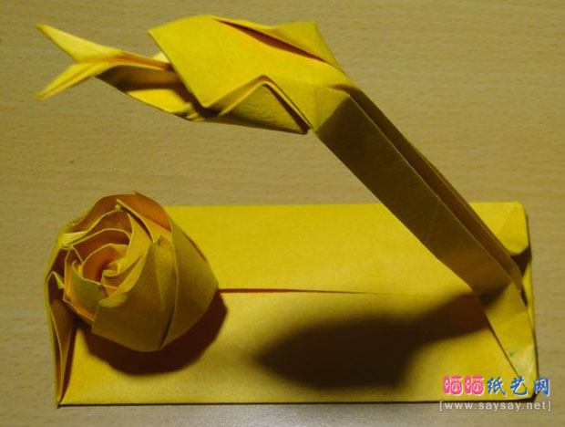 蛇恋花蛇年红包手工折纸实拍教程