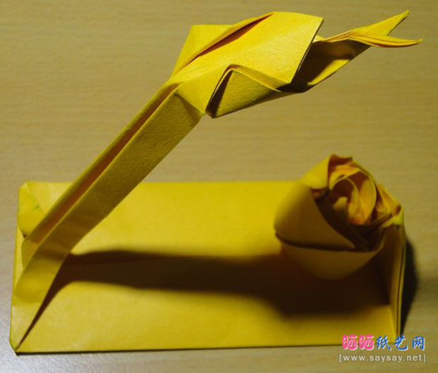 蛇恋花蛇年红包手工折纸实拍教程