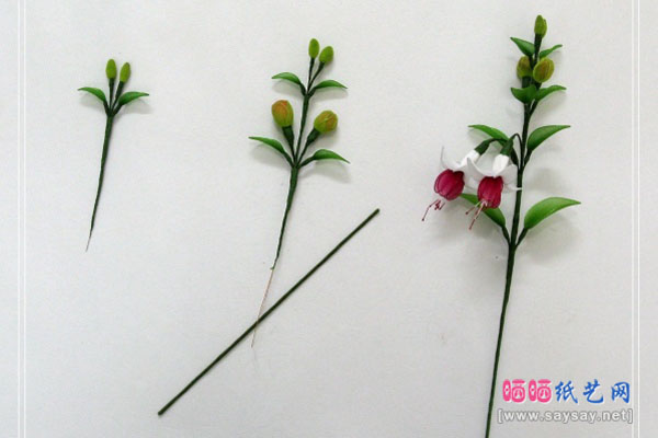 丝网花制作教程之倒挂金钟花制作教程