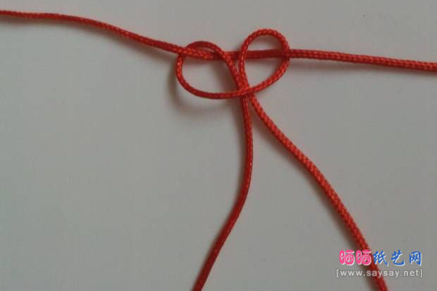 红绳编织古色古仙的仙桃菩提子戒指 第1步