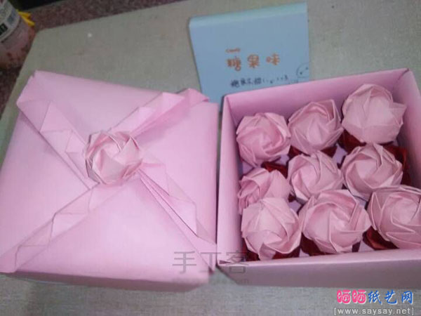 漂亮的收纳盒子、礼盒的手工折纸方法教程