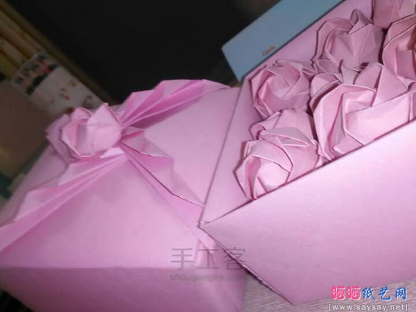 漂亮的收纳盒子、礼盒的手工折纸方法教程