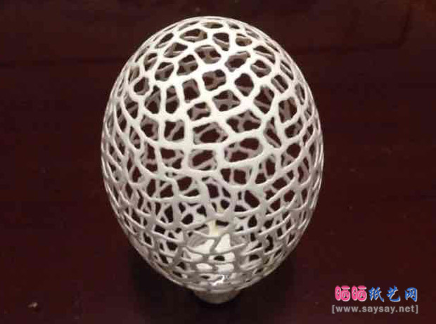 鹅蛋制作精致镂空蛋笼装饰品 第1步