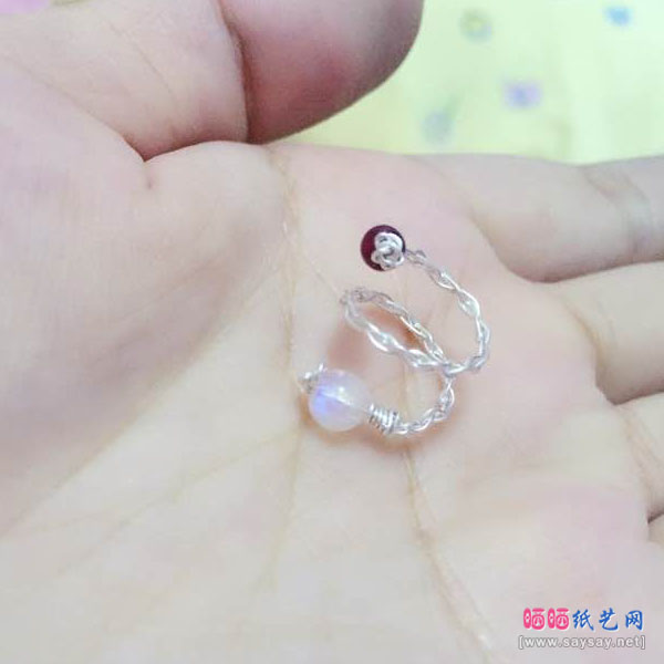 漂亮的银丝小尾戒的制作方法教程