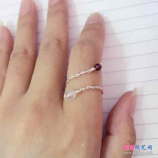 漂亮的银丝小尾戒的制作方法教程 漂亮的银丝小尾戒的制作方法教程