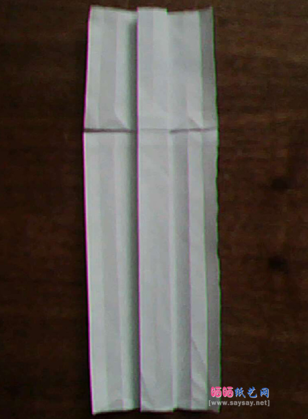 实拍折纸教程 仙剑奇侠三里的镇妖剑折纸方法