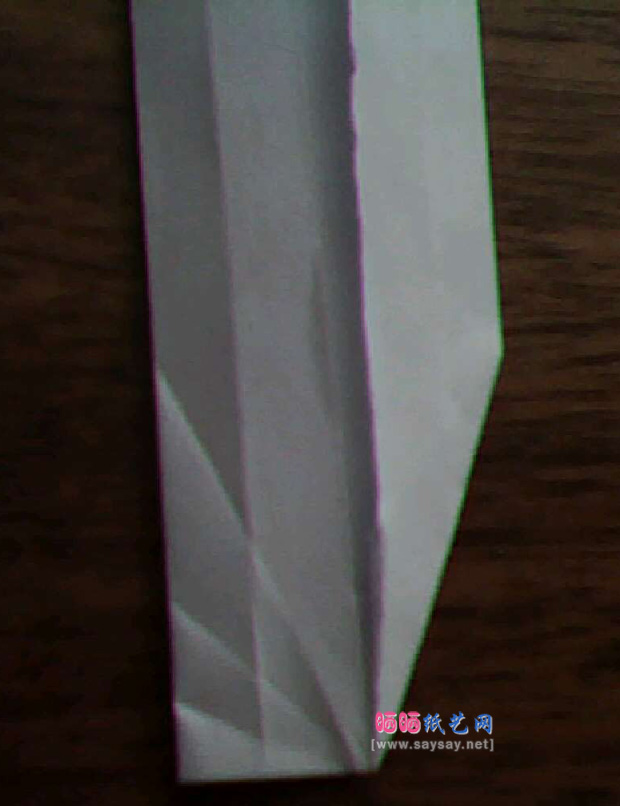 实拍折纸教程 仙剑奇侠三里的镇妖剑折纸方法
