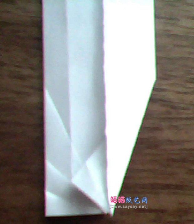 实拍折纸教程 仙剑奇侠三里的镇妖剑折纸方法
