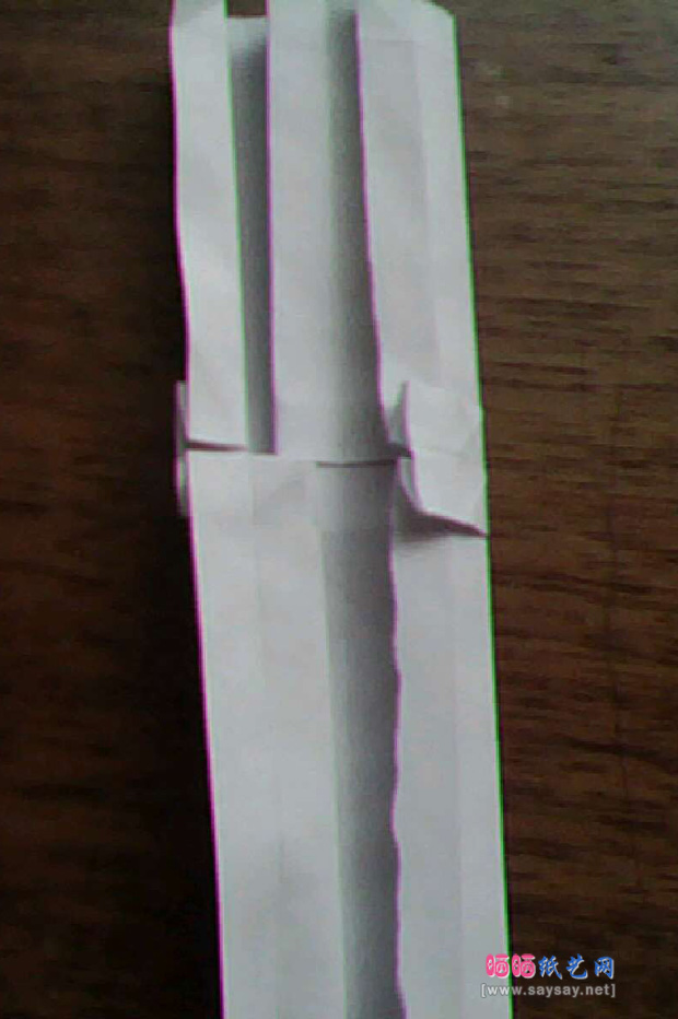 实拍折纸教程 仙剑奇侠三里的镇妖剑折纸方法